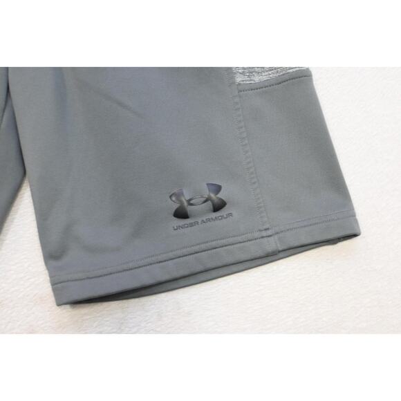 Under Armour Gym Shorts Fitted Fleece Joggers Gray W/Pockets 9" INS Mens Large - Picture 2 of 6